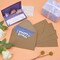 50 Pack Kraft 4x6 Envelopes, Contour Flap A4 Envelopes for Engagement Invites, Weddings Invitation, announcements, Baby shower, Perfect for RSVP Card 120gsm, 4.5 x 6.4 Inches - 100% Recycled